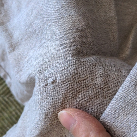 *Last Chance* Set of 2 Linen leaf print cloth napkins Sattva Boutique - Picture 12 of 13